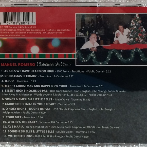 Manuel Romero Christmas Is Comin' CD Autographed - Picture 7 of 7